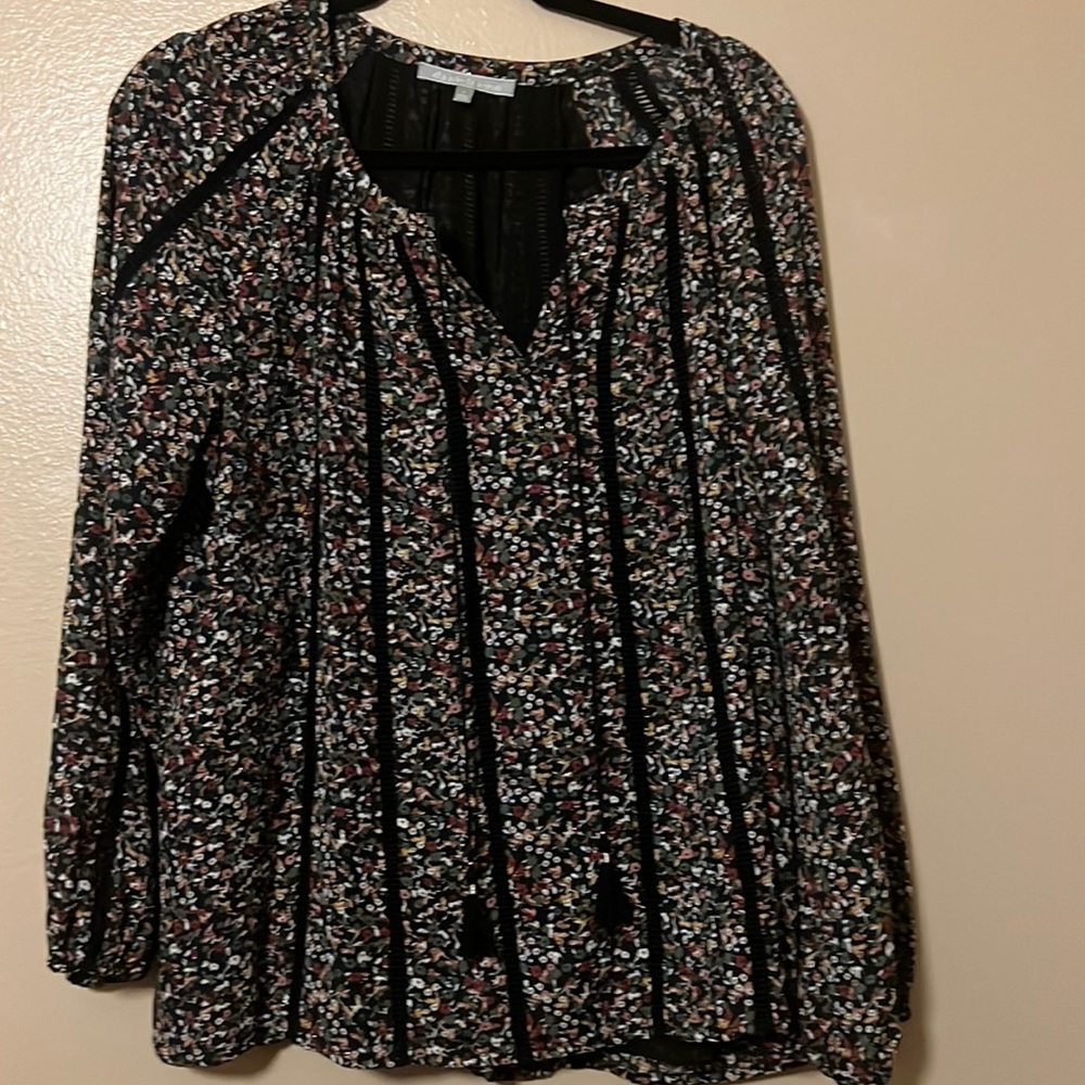 Beautiful boho top - Daniel Rainn - large lined blouse.